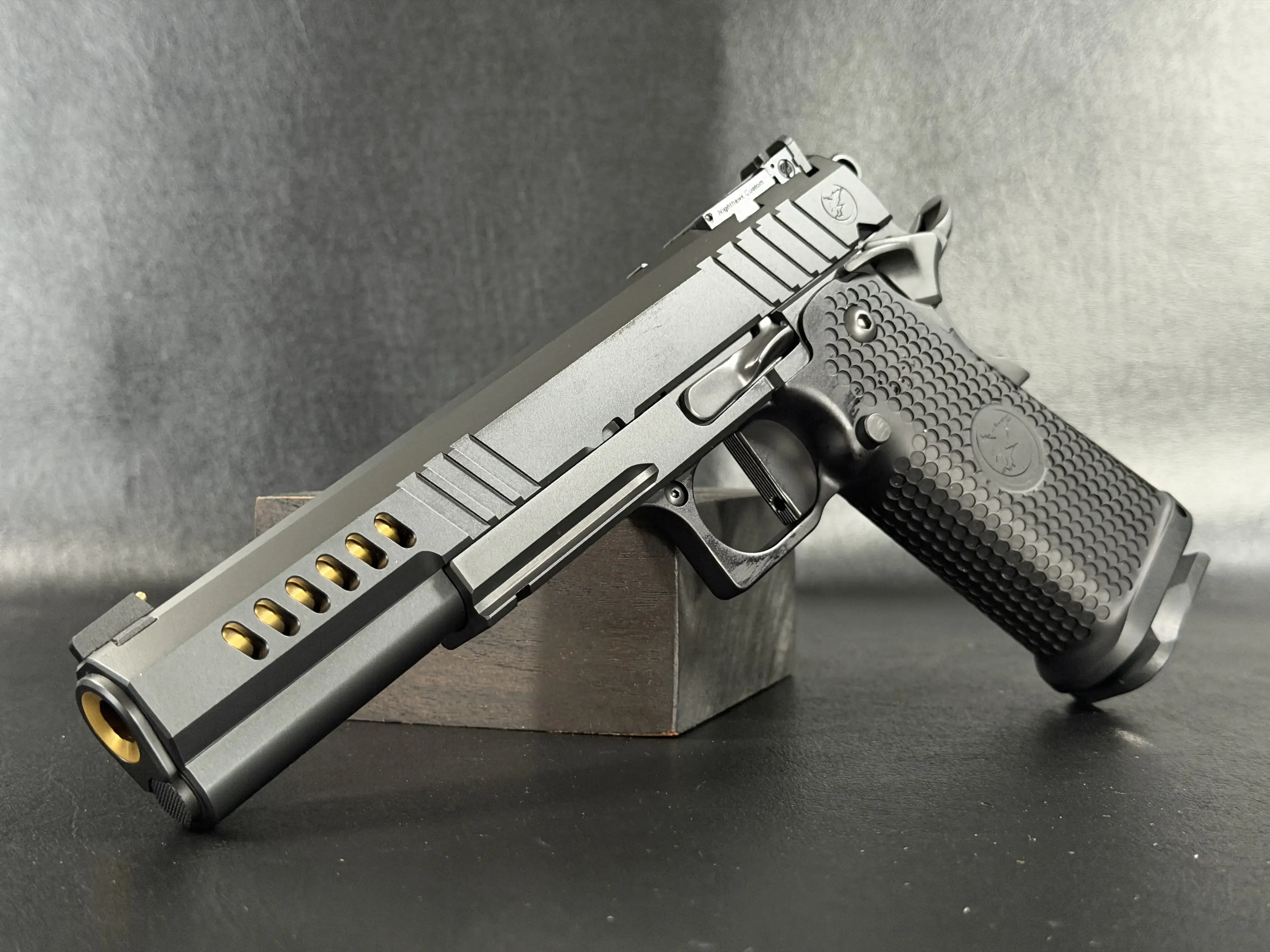Nighthawk Chairman Black Finish Gold Barrel