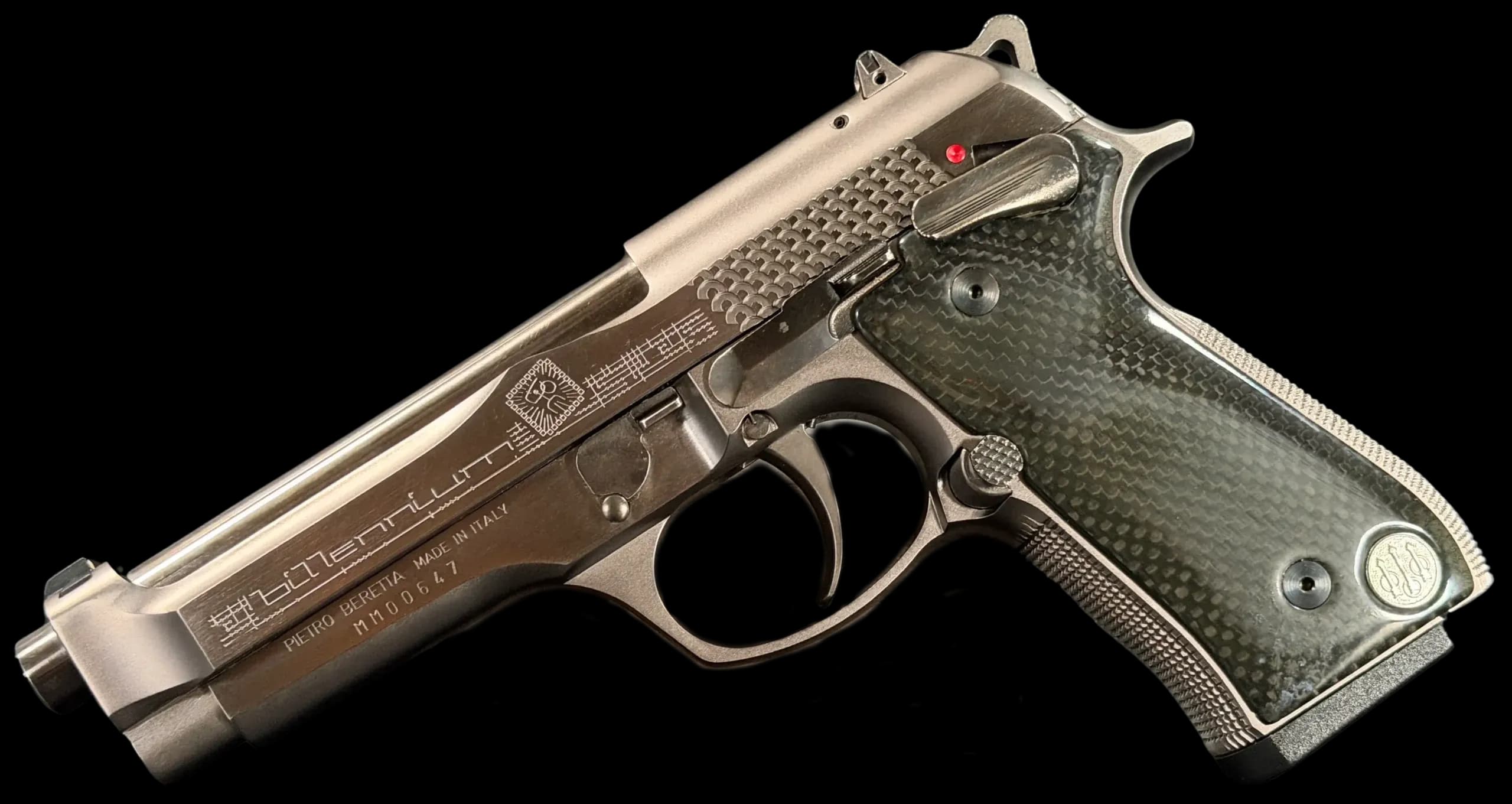 Beretta 98 Fs Billenium 9x21 Imi firearm shown in full view