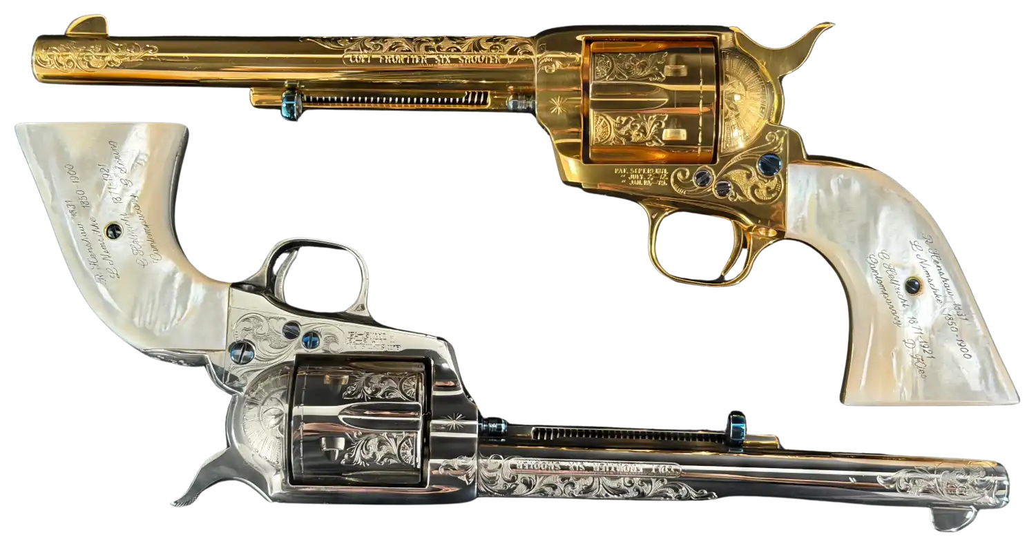 Colt Master Factory Engraved Colt SAA Frontier - Sampler Pair .44-40 Win Single Action (SAO)