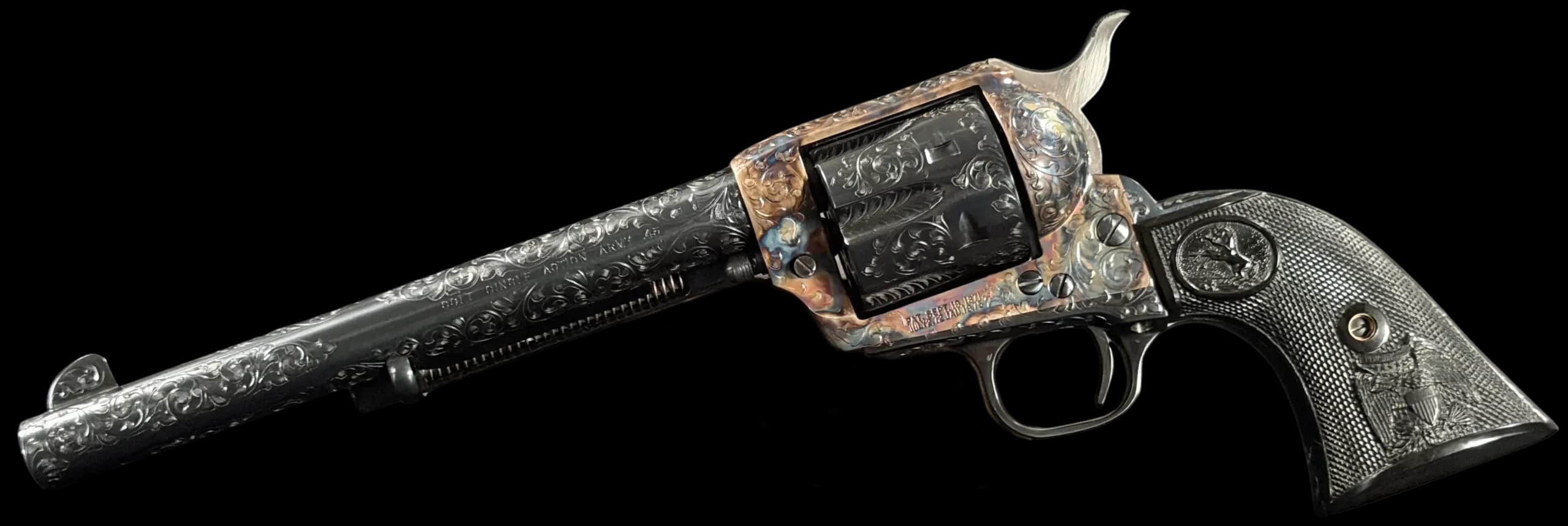 Colt Colt SAA 1978 Royal Blue - Factory Master Class "D" Engraved .45 Colt Single Action (SAO)