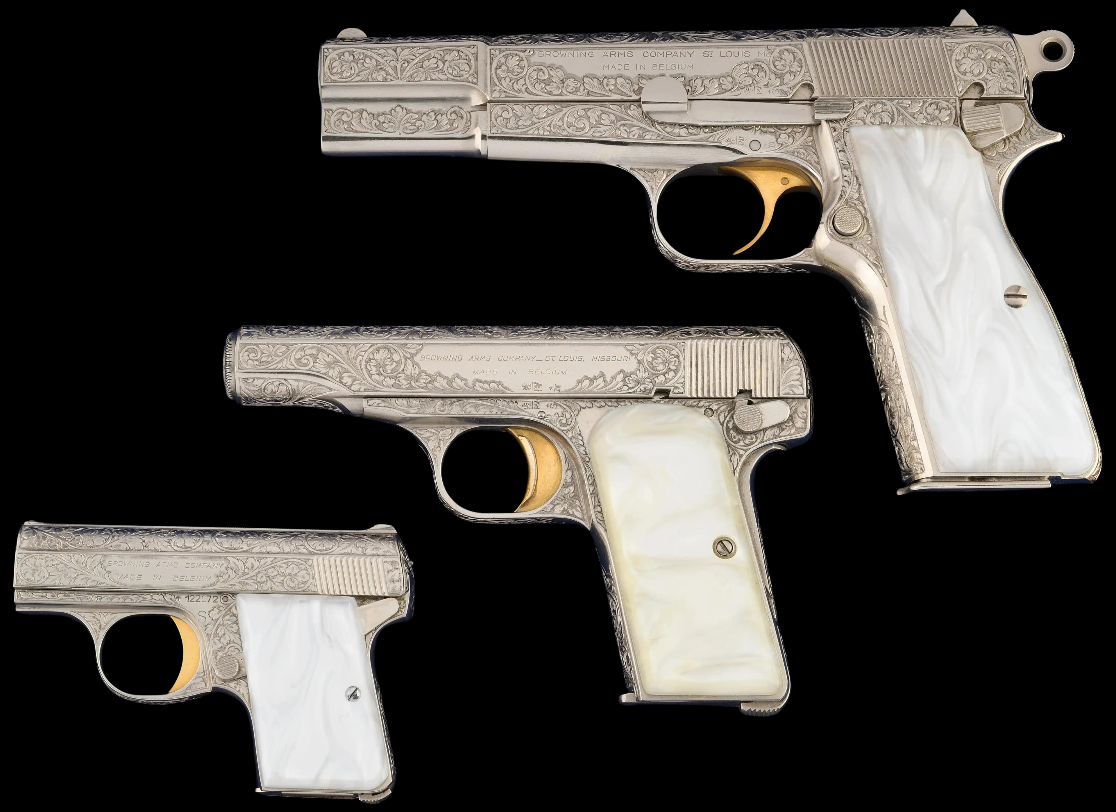 Browning Browning Renaissance Three-Pistol Cased Set .380 ACP / 9mm Single Action (SAO)
