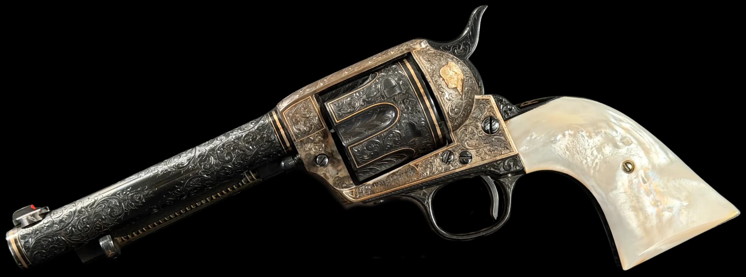 Colt Alvin White Exhibition Master Engraved & Gold Inlaid Colt SAA .38 Spl Single Action (SAO)