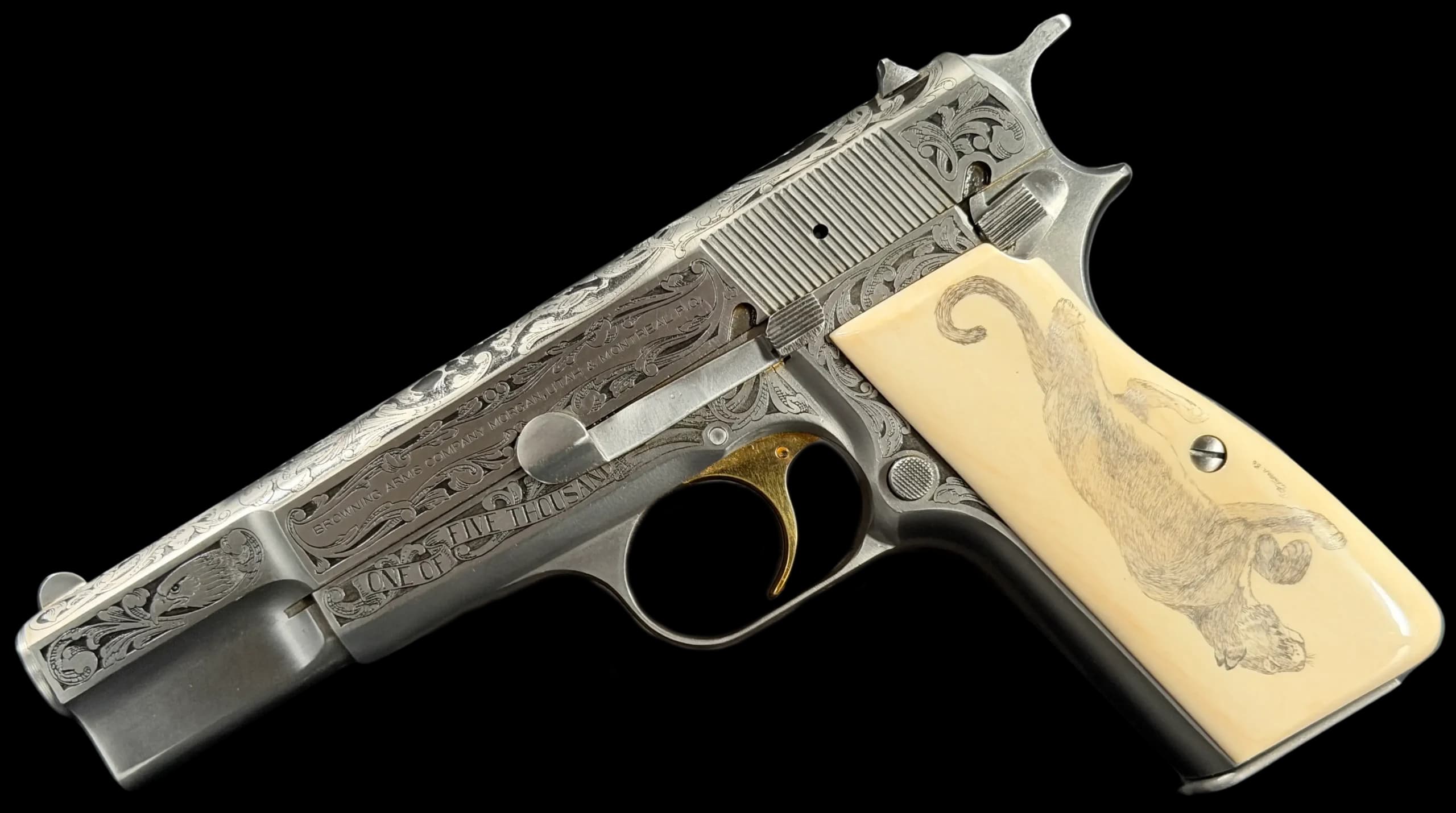 Browning Browning Hi Power Classic - Belgian Factory Engraved 9mm Single Action (SAO)