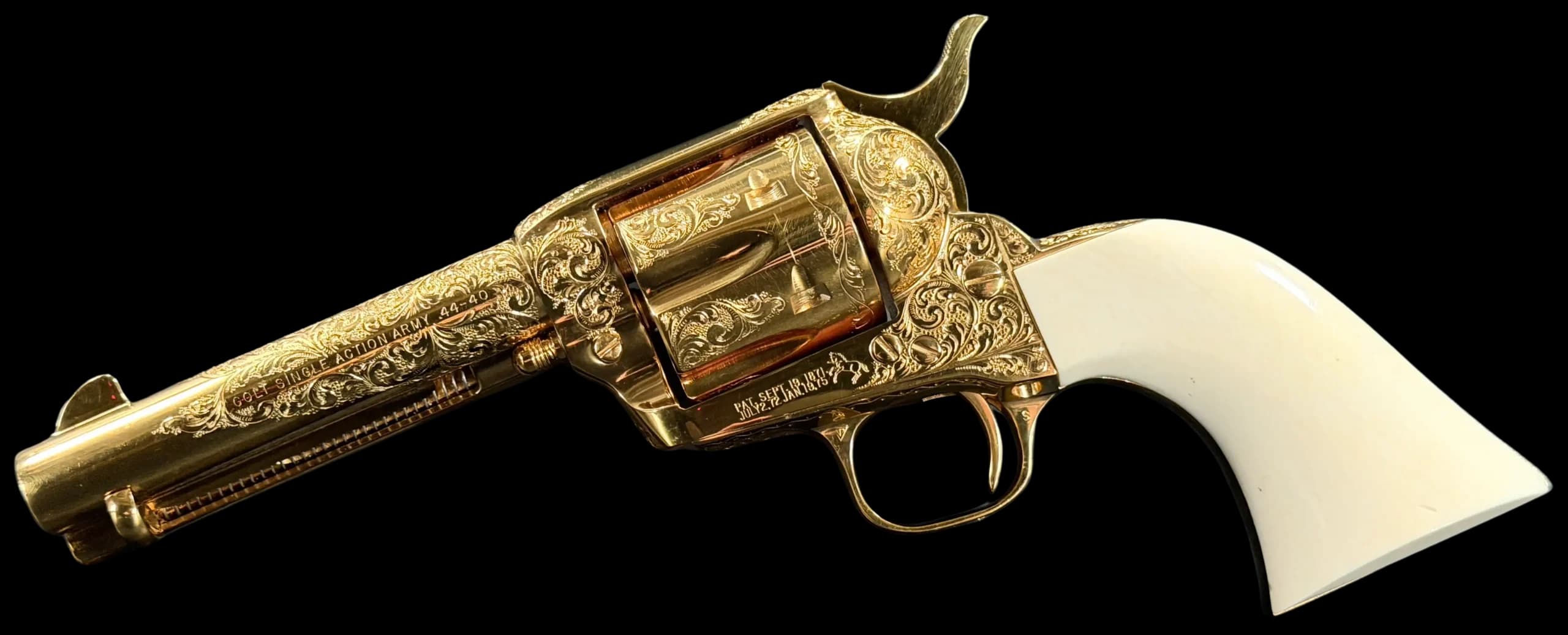 Colt Colt SAA Gold Plated & Factory Engraved .44-40 Win Single Action (SAO)