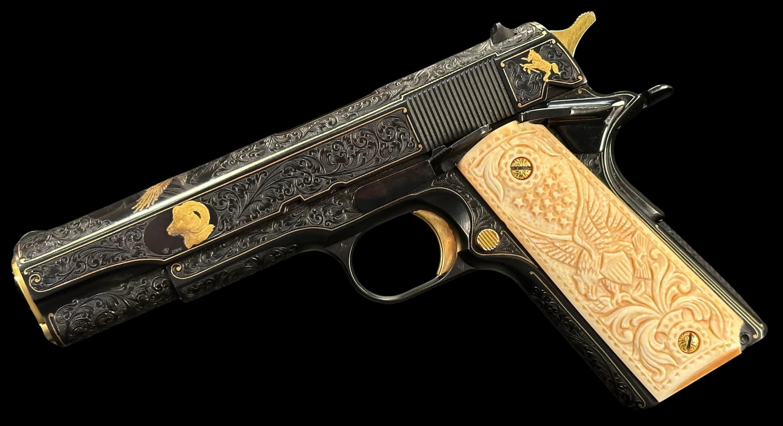Colt Colt Government Model Master Engraved by Angelo Bee .45 ACP Single Action (SAO)