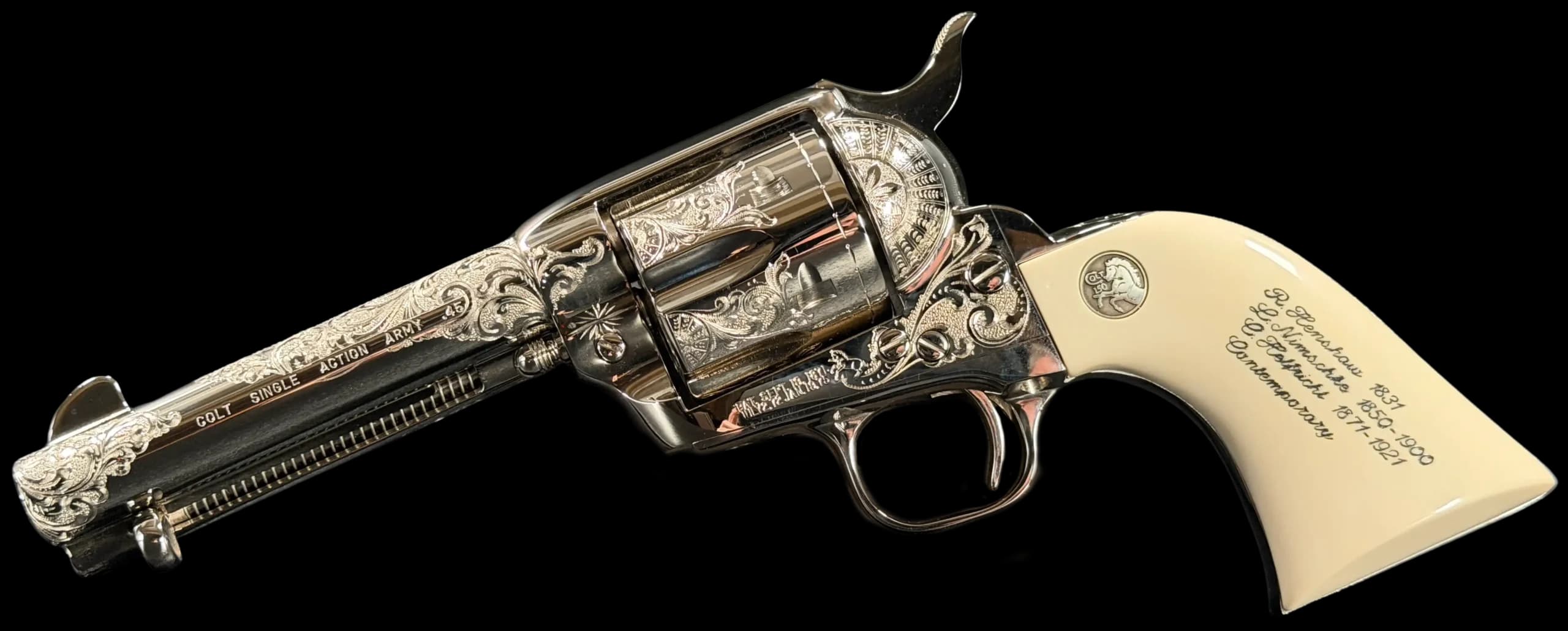 Colt Master Factory Engraved - Colt SAA 150th Anniversary Engraving Sampler .45 Colt Single Action (SAO)