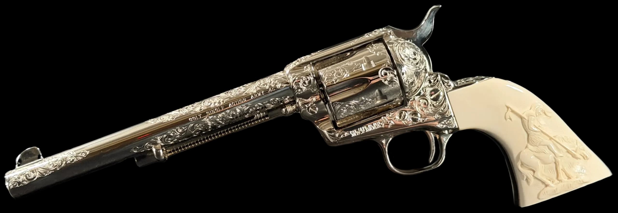 Colt Colt SAA Factory Class C Engraved End of Trail - Ivory Grips .45 Colt Single Action (SAO)