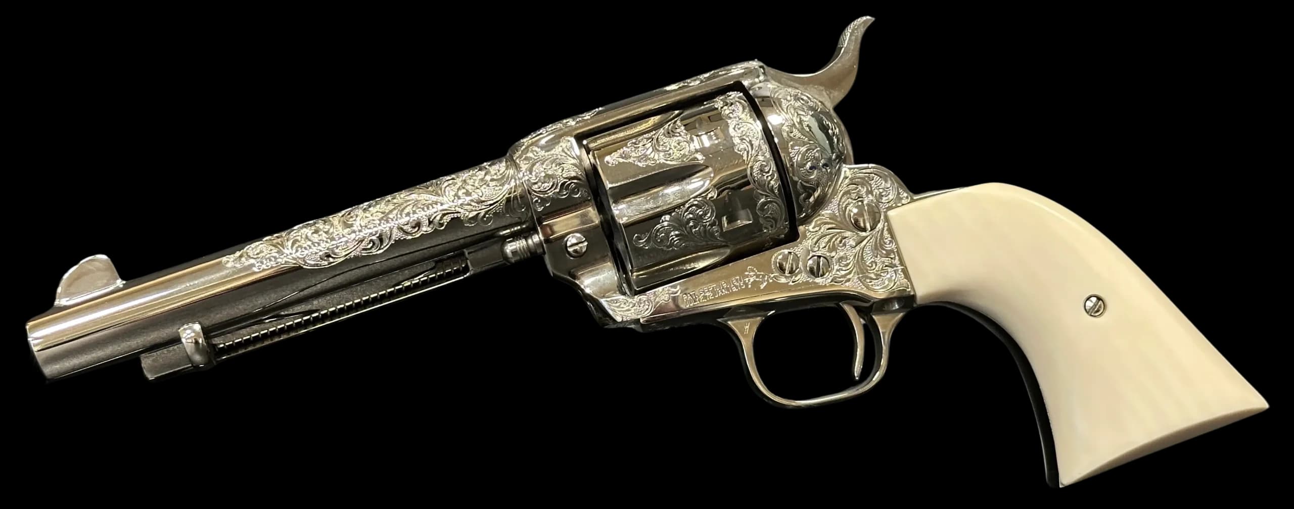 Colt Factory Engraved Colt Third Generation Single Action Army .45 Colt Single Action (SAO)