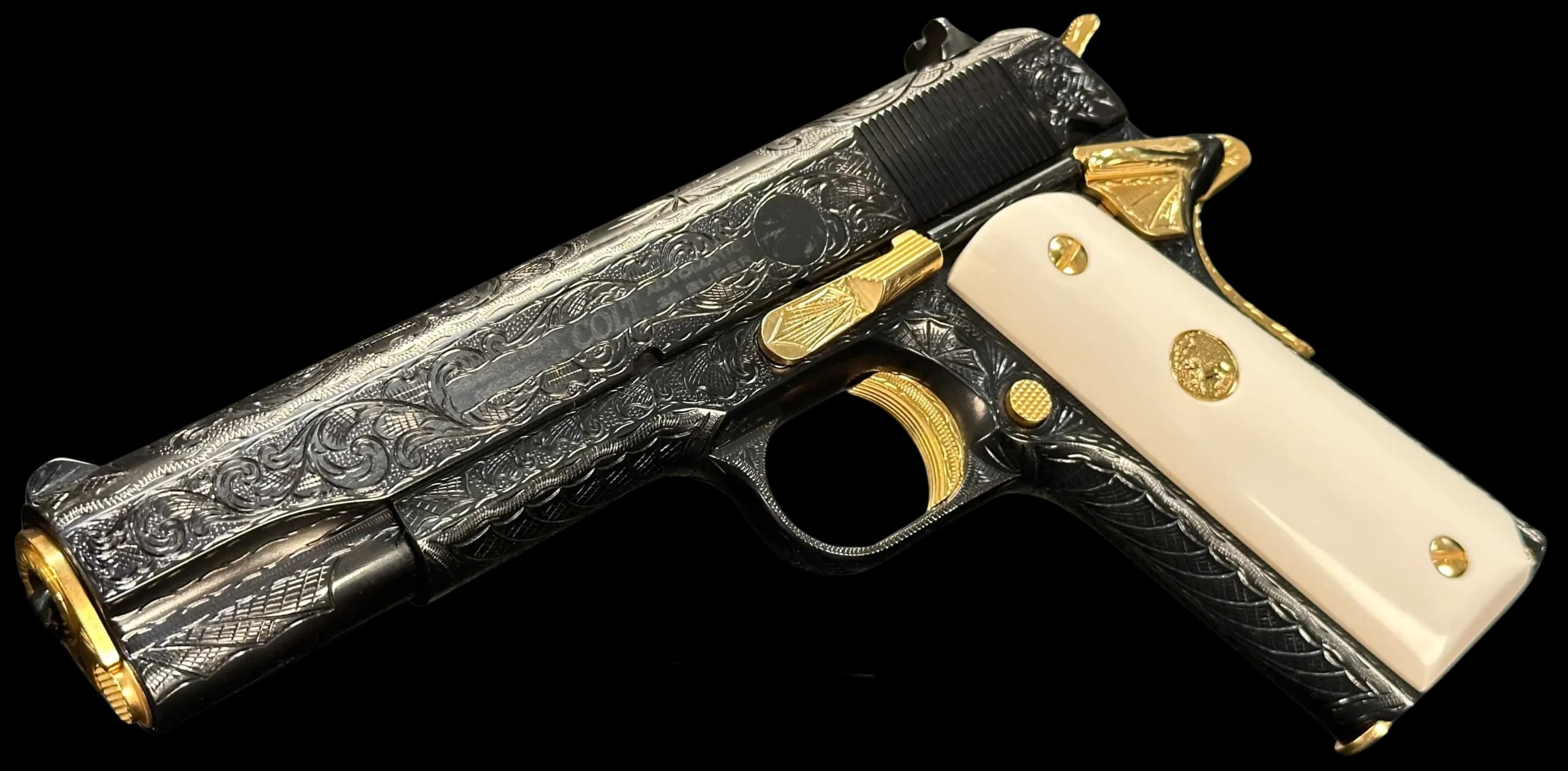 Colt Engraved Colt Government Model Series 70 .38 Super .38 Super Single Action (SAO)
