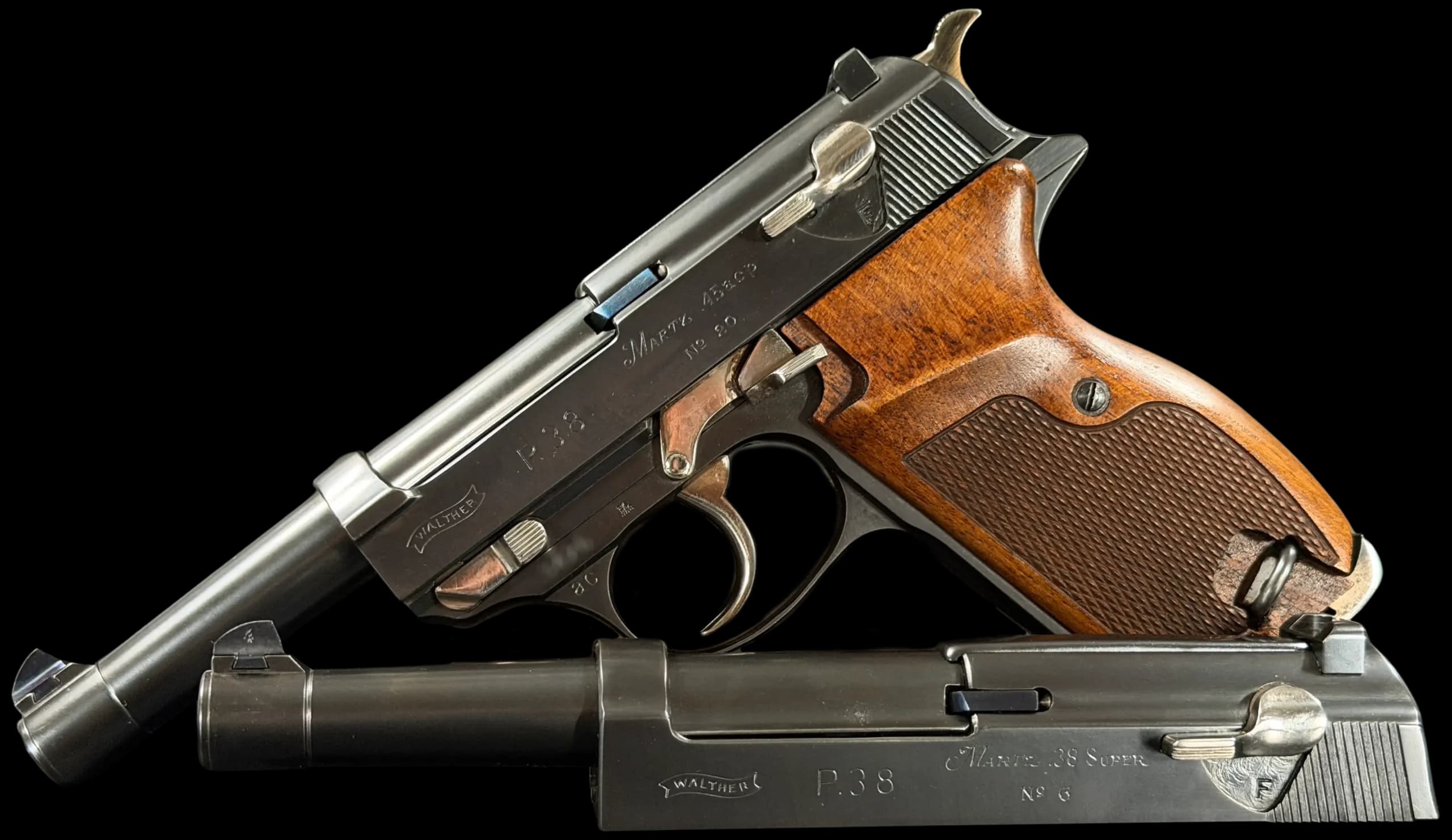 Walther / John Martz John Martz Walther P38 .45 ACP / .38 Super Prototype Set .45 ACP / .38 Super DA / SA