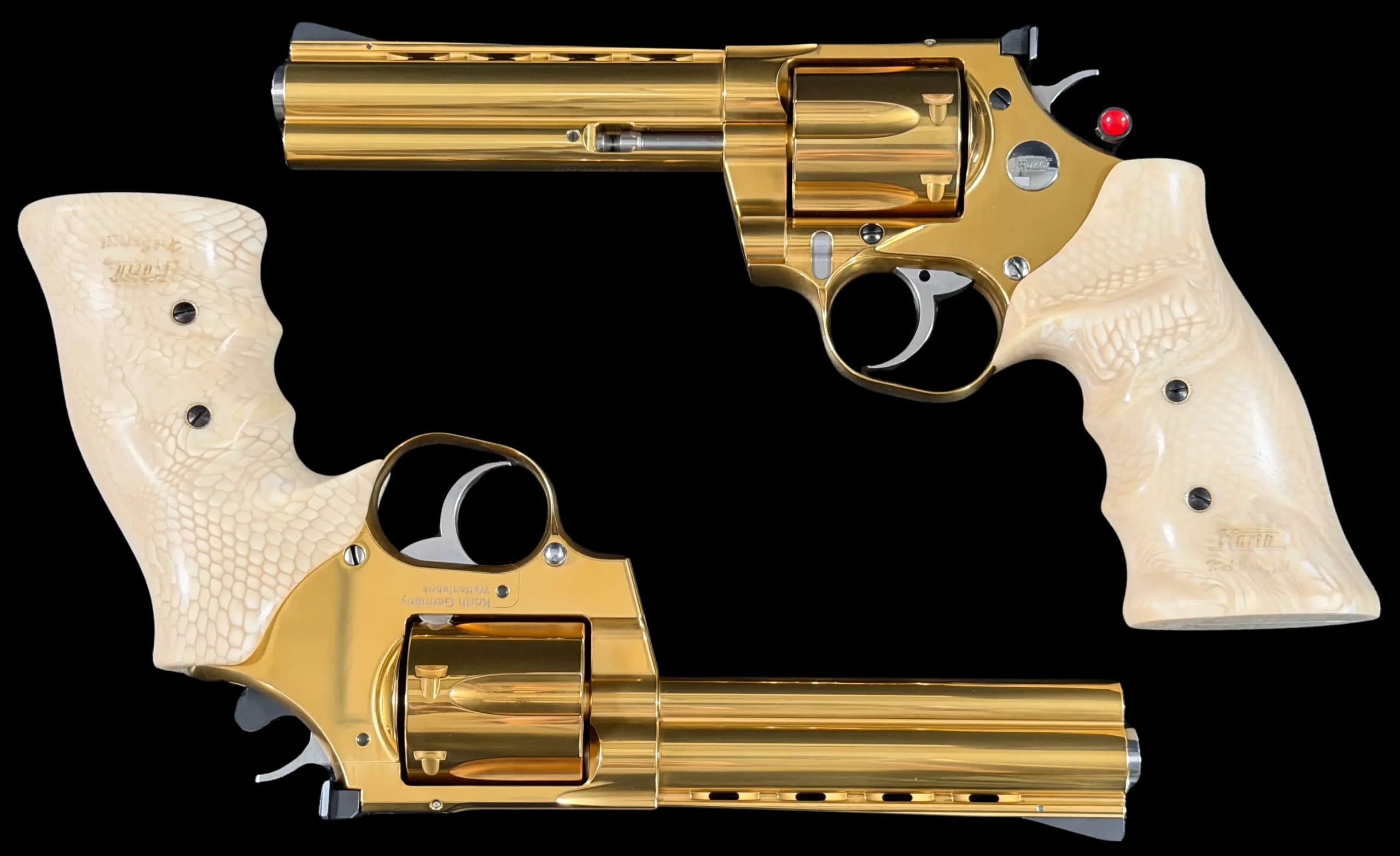 Korth Gemini Gold Mirrored Revolver Set