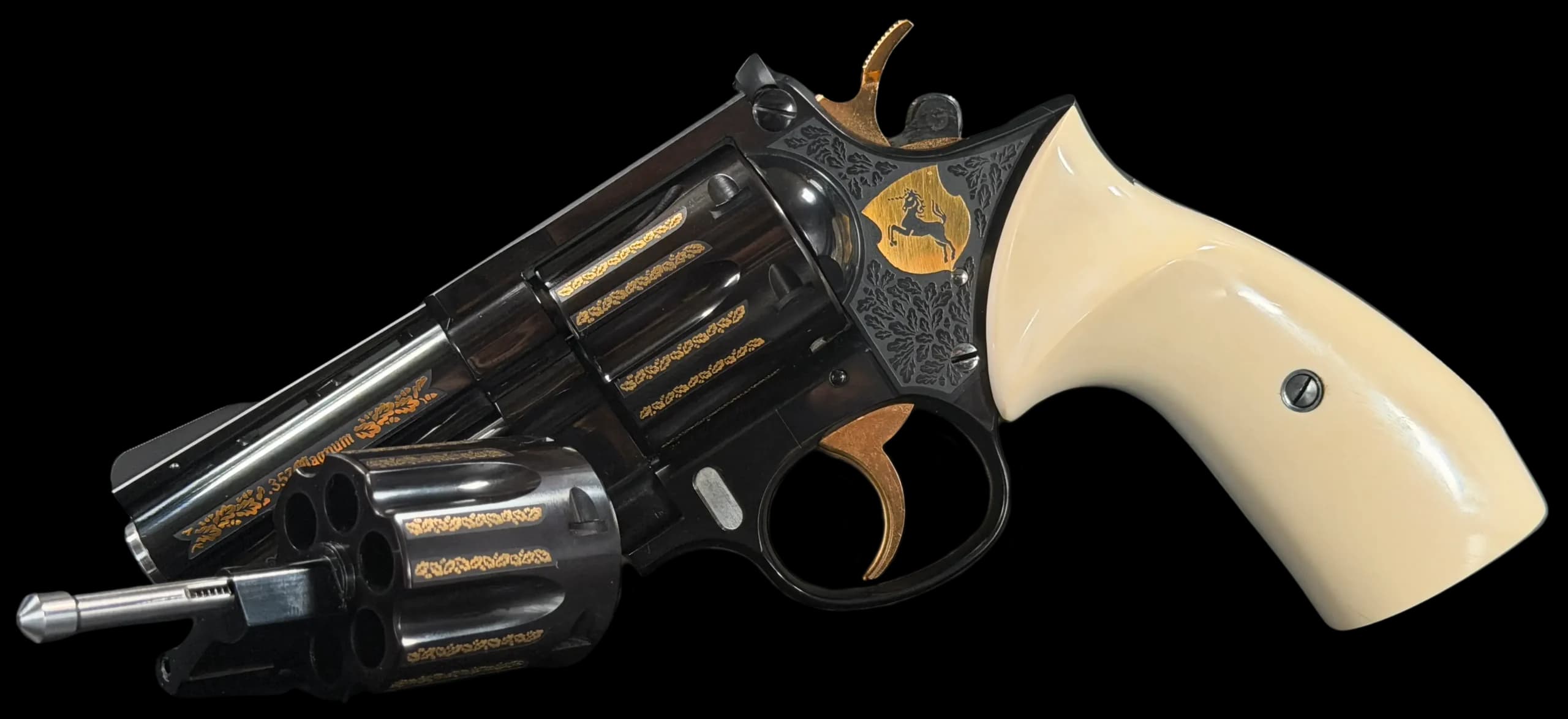 Korth Korth Ratzeburg Combat Factory Engraved & Inlaid With 9mm Cylinder 9mm / .357 Magnum DA / SA