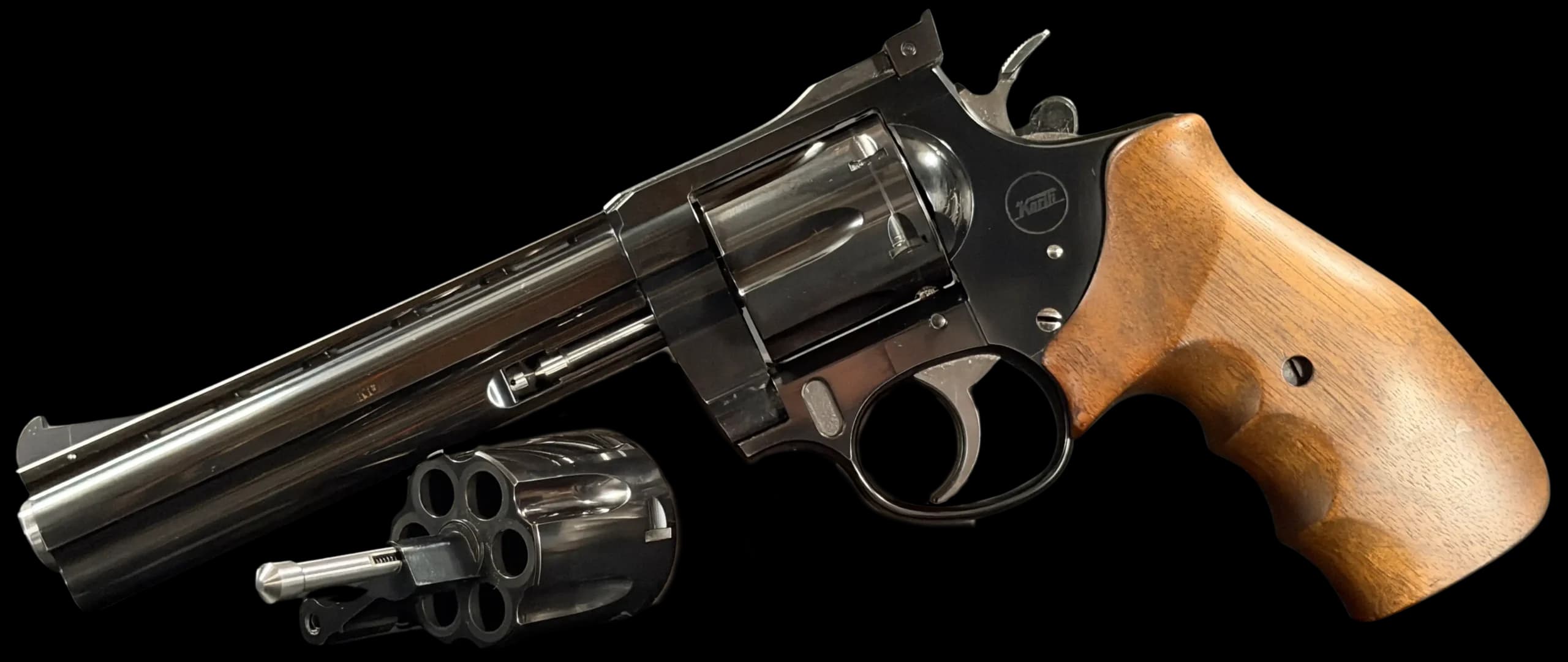 Korth Korth Ratzeburg Sport 6" Revolver with .357 Magnum & 9mm Exchange Cylinder .357 Magnum / 9mm DA / SA