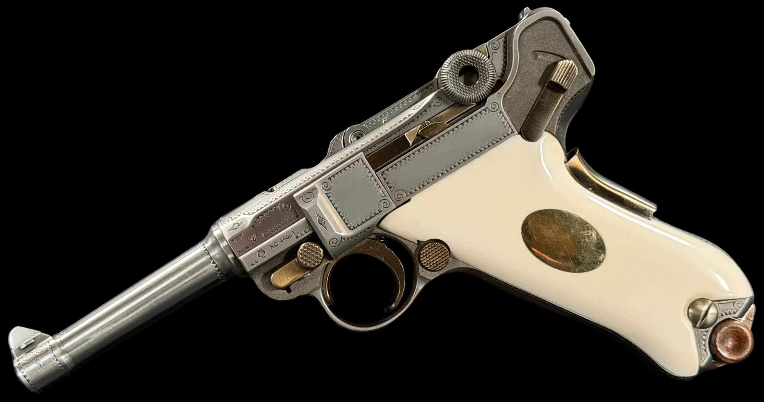 Mauser Mauser Parabellum P08 Luger IWA '88 Factory Engraved .30 Luger Semi-Automatic