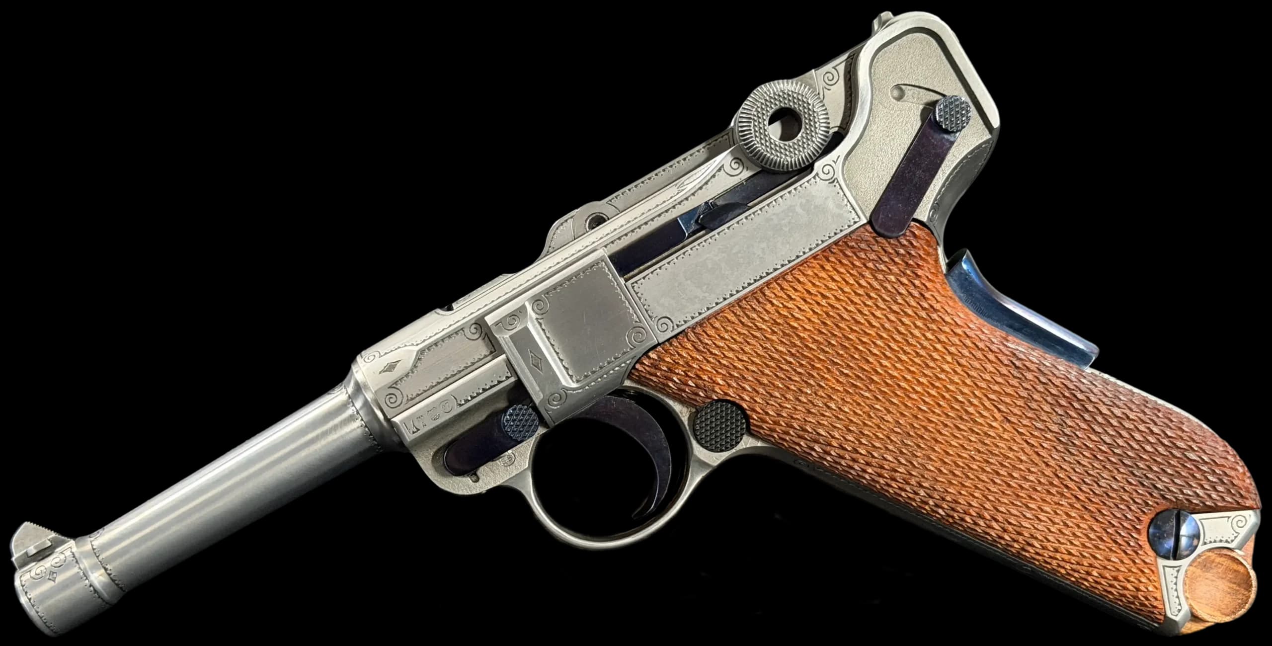 Mauser Factory Engraved IWA Mauser Parabellum P08 Luger .30 Luger Semi-Automatic