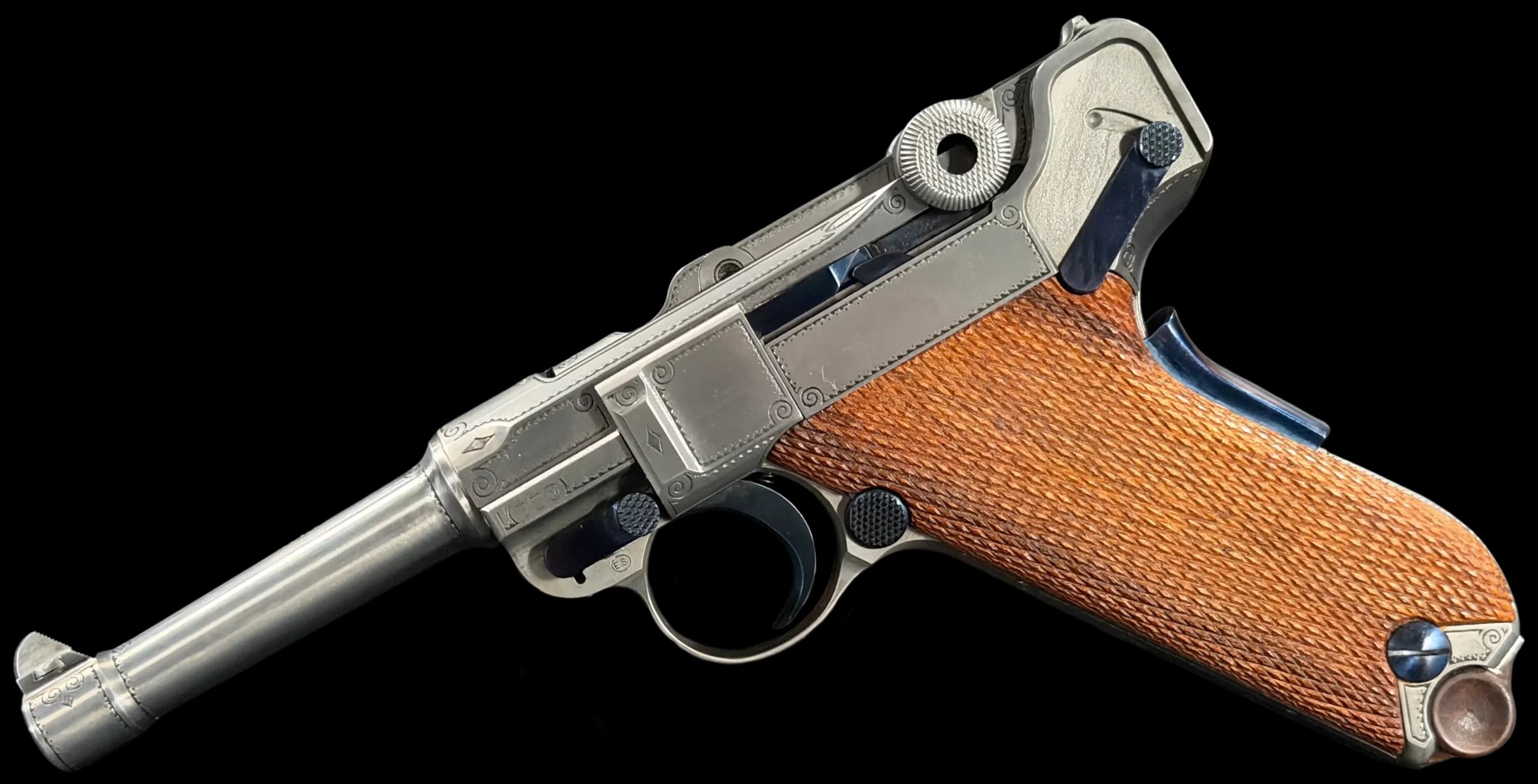 Mauser Mauser Parabellum Luger Factory Engraved IWA Exhibition Piece .30 Luger Semi-Automatic