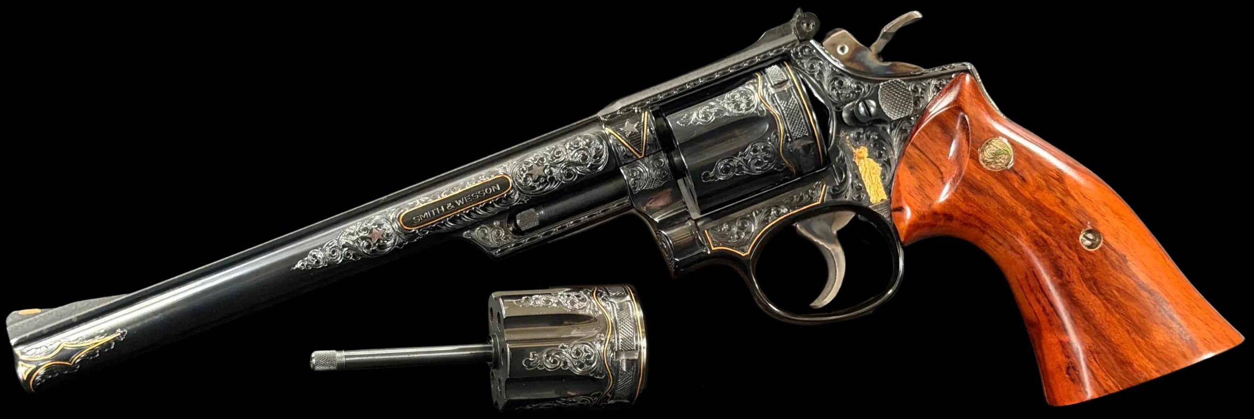 Smith & Wesson Russell J. Smith Master Engraved S&W Model 53 Bicentennial .22 LR / .22 Mag / .22 Jet Single Action (SAO)
