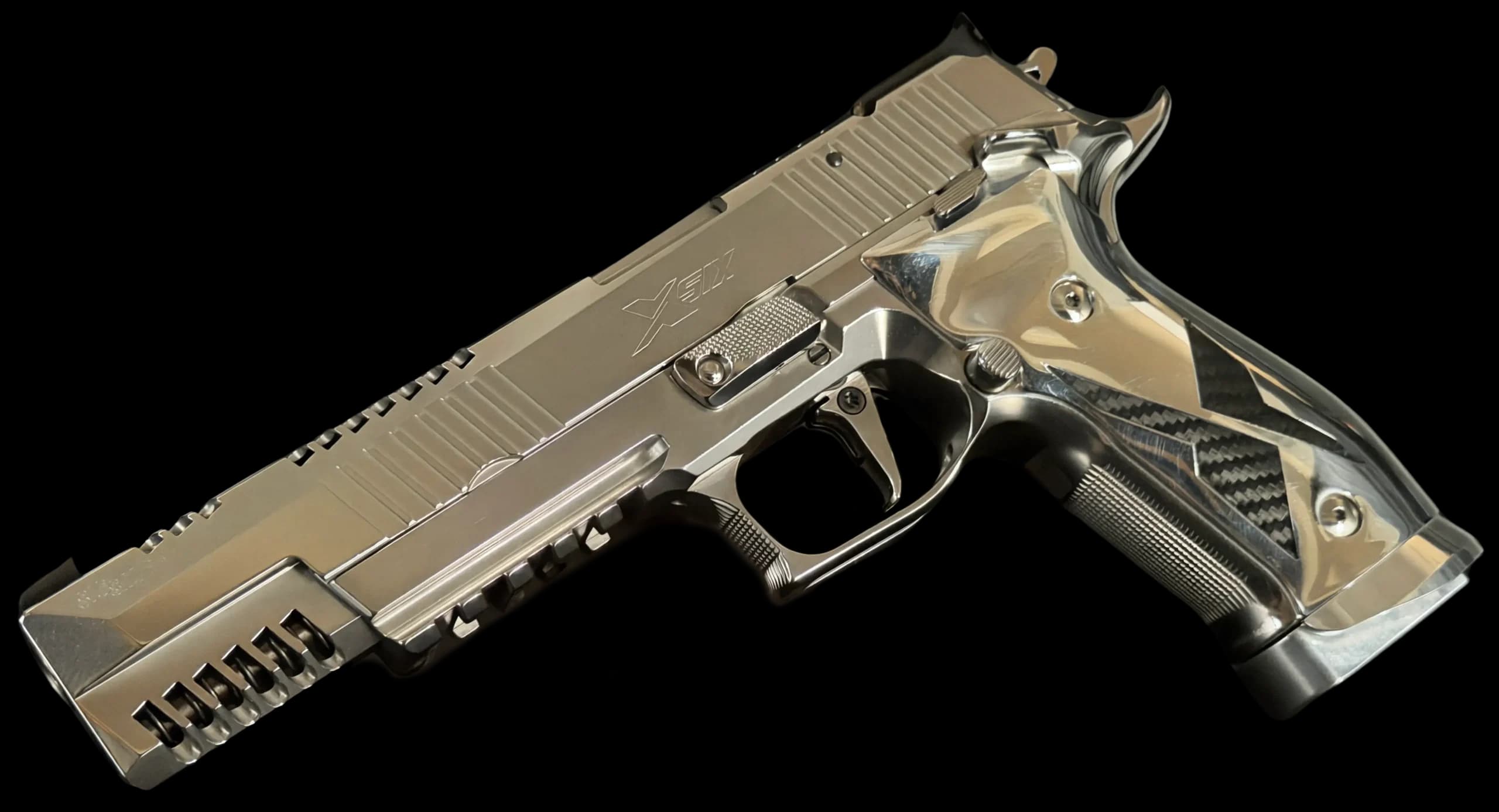 SIG Sauer SIG Sauer P226 X-Six Skeleton Supermatch Chrome & Carbon - Mastershop 9mm Single Action (SAO)